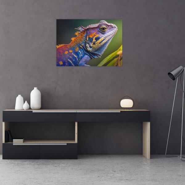 Slika - Obojena iguana (70x50 cm)