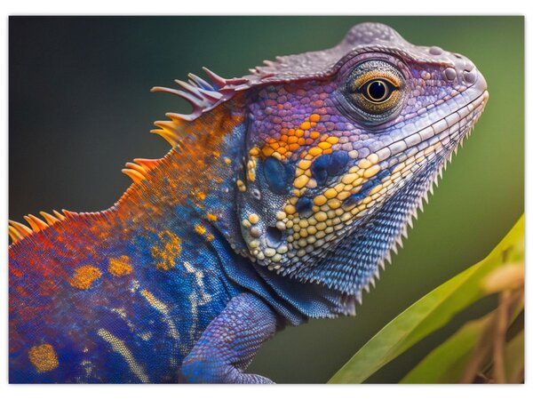 Slika - Obojena iguana (70x50 cm)