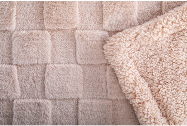 Smeđa deka od mikropliša 150x200 cm Rava – Tiseco Home Studio