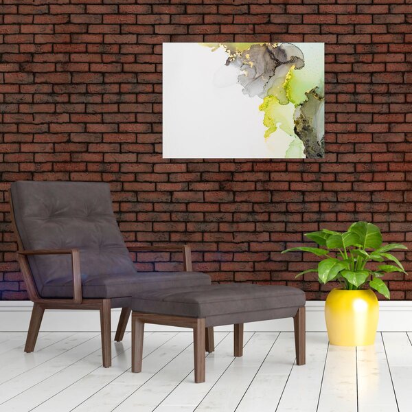 Slika - Apstraktna umjetnost u tinti (70x50 cm)