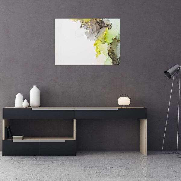 Slika - Apstraktna umjetnost u tinti (70x50 cm)