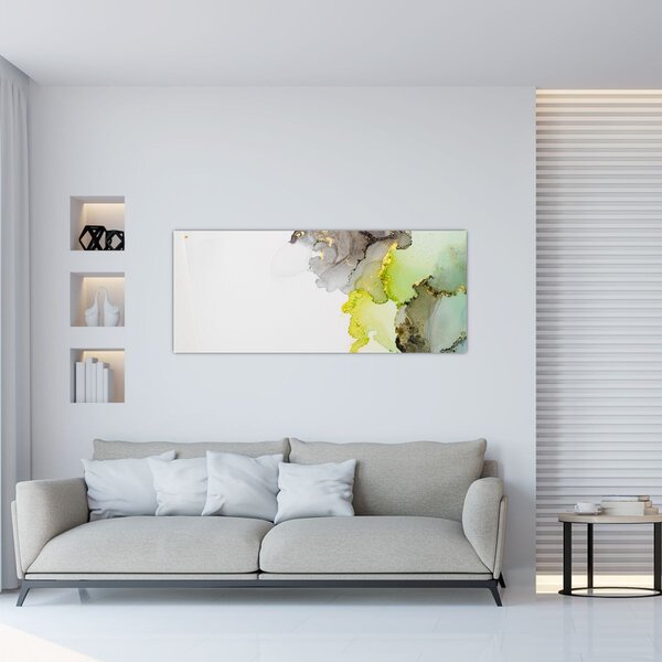 Slika - Apstraktna umjetnost u tinti (120x50 cm)