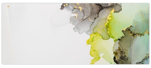 Slika - Apstraktna umjetnost u tinti (120x50 cm)