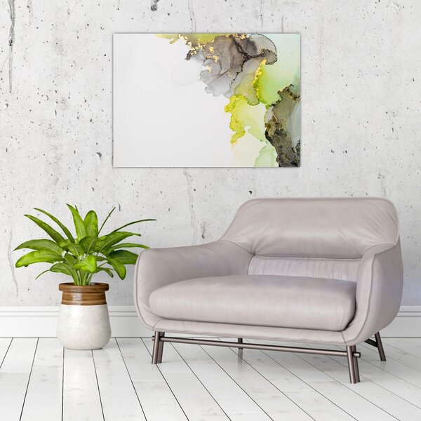 Slika - Apstraktna umjetnost u tinti (70x50 cm)