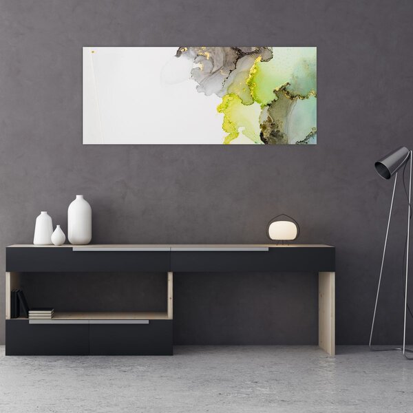Slika - Apstraktna umjetnost u tinti (120x50 cm)
