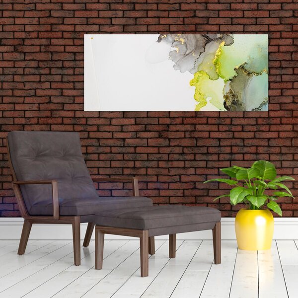 Slika - Apstraktna umjetnost u tinti (120x50 cm)