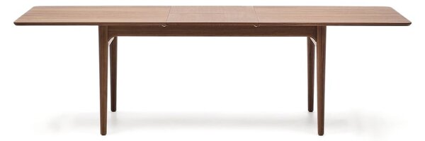 Proširiv blagovaonski stol s dodatnom pločom u dekoru oraha 100x200 cm Elan – Kave Home