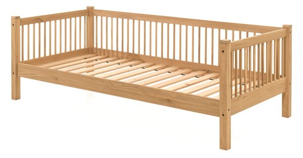 Dječji krevet od punog hrasta 90x200 cm u prirodnoj boji Forrest – Vipack