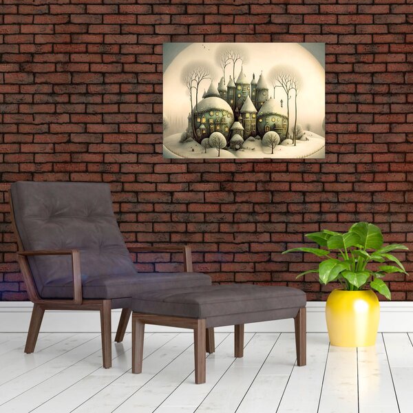 Slika - Kućice iz bajke (70x50 cm)