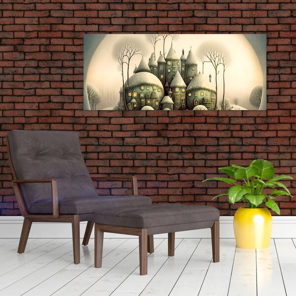 Slika - Kućice iz bajke (120x50 cm)