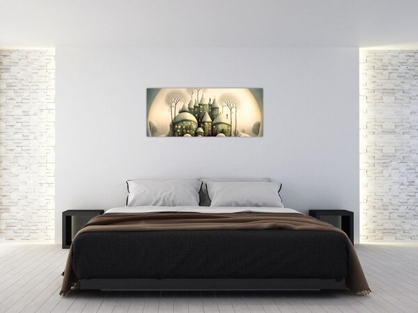 Slika - Kućice iz bajke (120x50 cm)