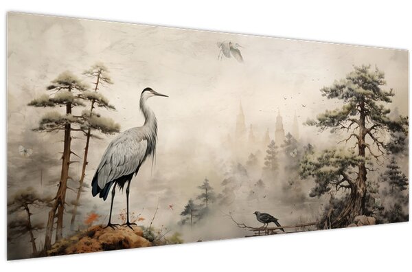 Slika - Crtani krajolik (120x50 cm)