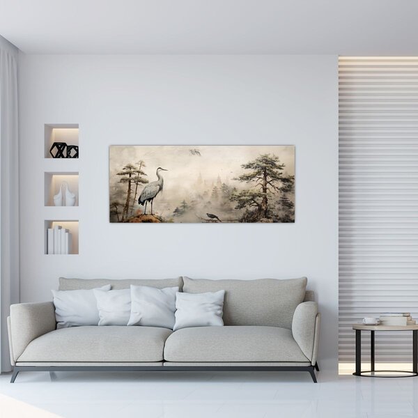 Slika - Crtani krajolik (120x50 cm)