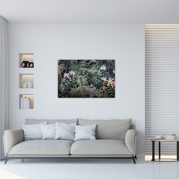 Slika - Slikani uzorak džungle (90x60 cm)