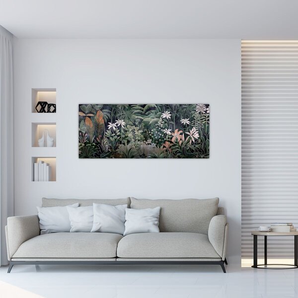 Slika - Slikani uzorak džungle (120x50 cm)