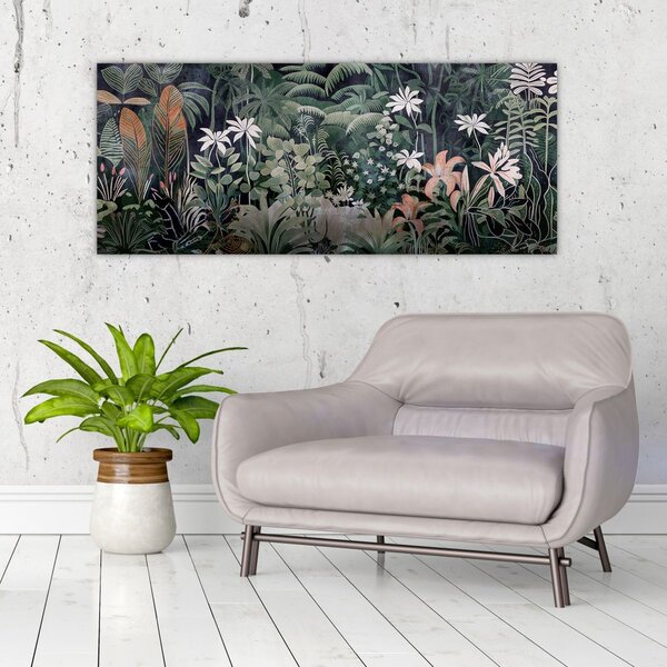 Slika - Slikani uzorak džungle (120x50 cm)