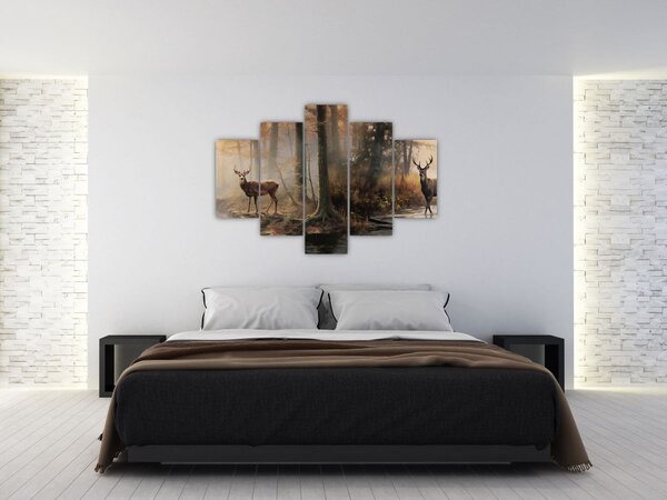 Slika - Vintage slika divljih životinja (150x105 cm)