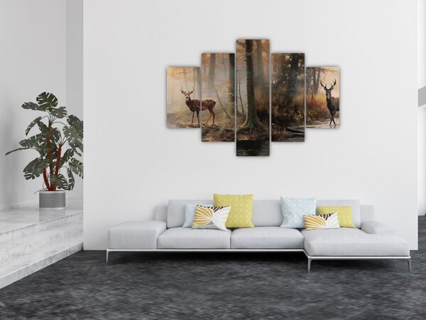 Slika - Vintage slika divljih životinja (150x105 cm)