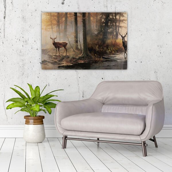 Slika - Vintage slika divljih životinja (90x60 cm)
