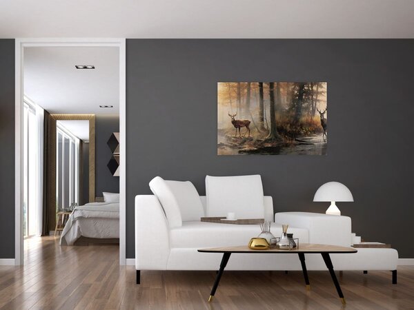 Slika - Vintage slika divljih životinja (90x60 cm)