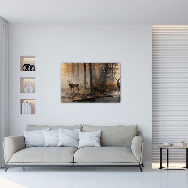 Slika - Vintage slika divljih životinja (90x60 cm)