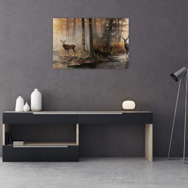Slika - Vintage slika divljih životinja (90x60 cm)