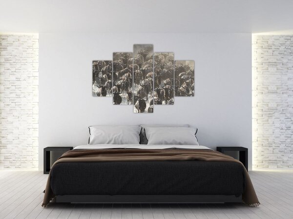 Slika - Krdo gnuova (150x105 cm)
