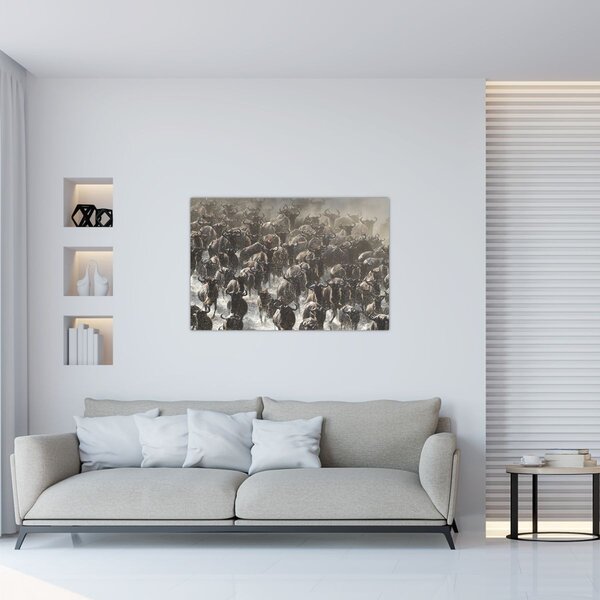 Slika - Krdo gnuova (90x60 cm)