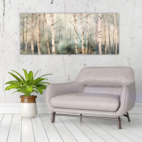 Slika - Crtanje uzorka šume (120x50 cm)