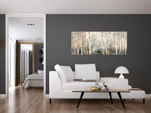 Slika - Crtanje uzorka šume (120x50 cm)