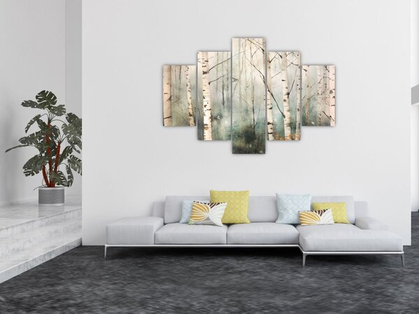 Slika - Crtanje uzorka šume (150x105 cm)