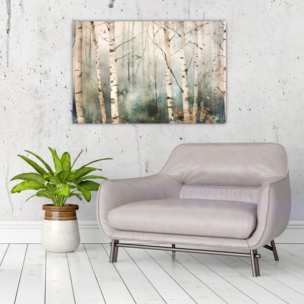Slika - Crtanje uzorka šume (90x60 cm)