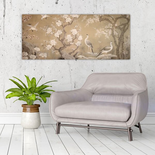Slika - Crtani japanski pejzaž (120x50 cm)