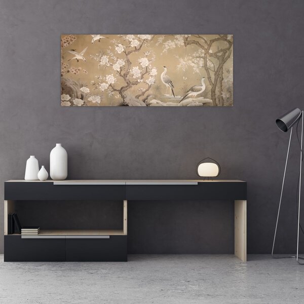 Slika - Crtani japanski pejzaž (120x50 cm)