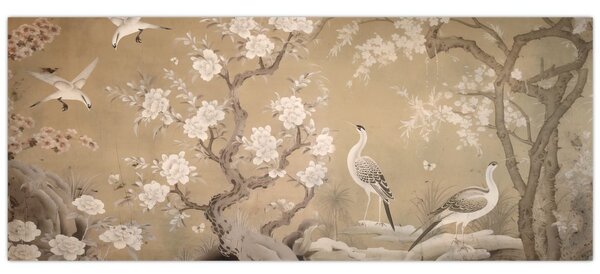 Slika - Crtani japanski pejzaž (120x50 cm)