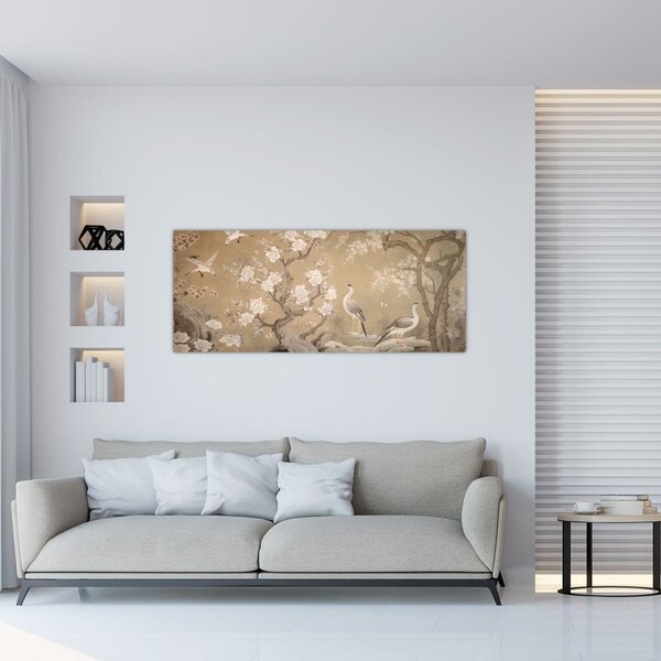 Slika - Crtani japanski pejzaž (120x50 cm)