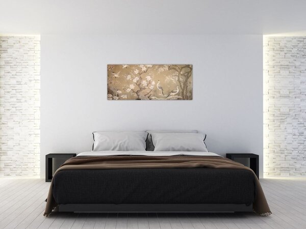 Slika - Crtani japanski pejzaž (120x50 cm)