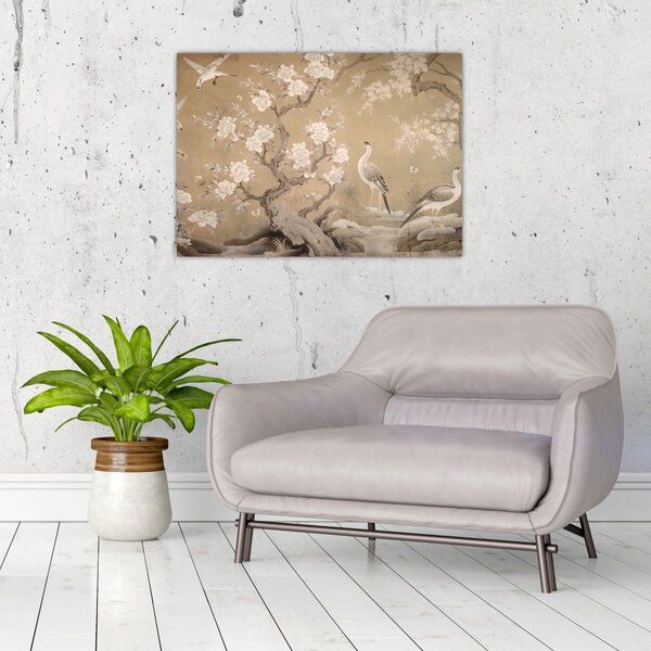 Slika - Crtani japanski pejzaž (70x50 cm)