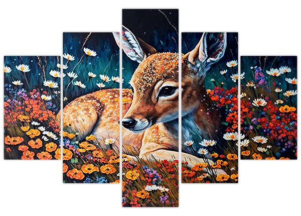 Slika - Naslikani jelen (150x105 cm)