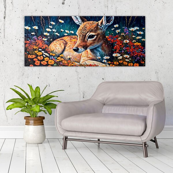 Slika - Naslikani jelen (120x50 cm)