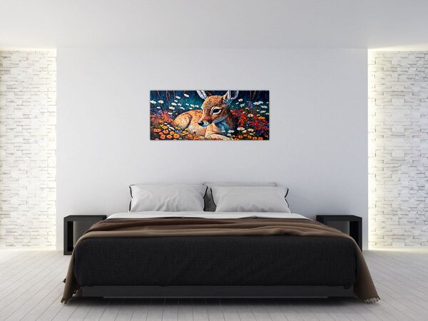 Slika - Naslikani jelen (120x50 cm)