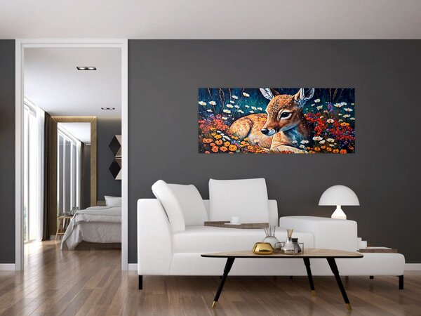 Slika - Naslikani jelen (120x50 cm)