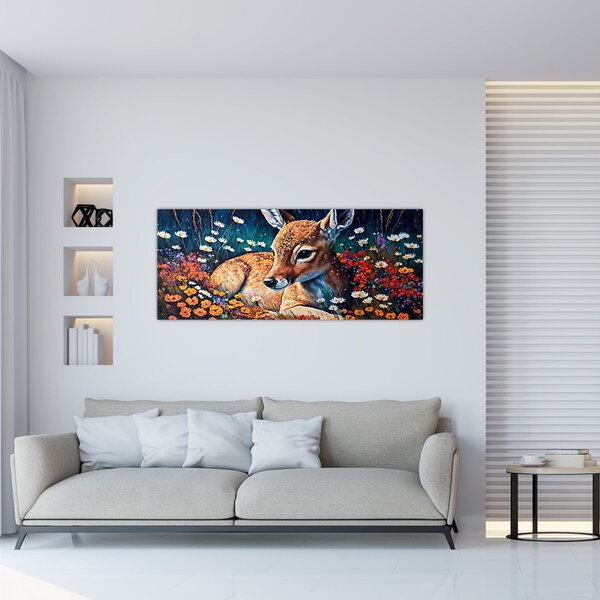 Slika - Naslikani jelen (120x50 cm)