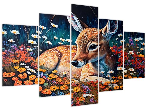 Slika - Naslikani jelen (150x105 cm)