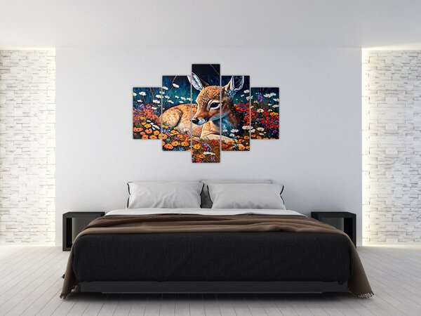 Slika - Naslikani jelen (150x105 cm)