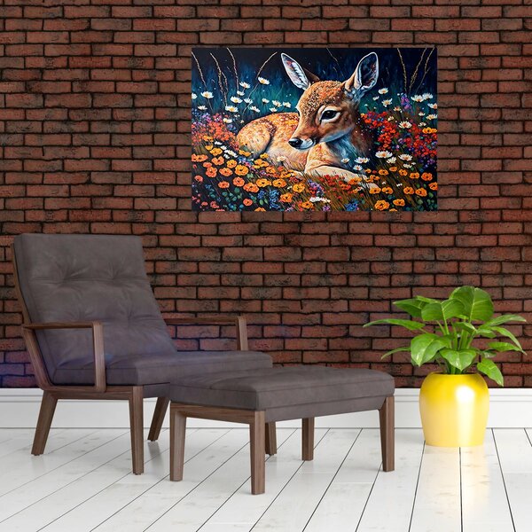 Slika - Naslikani jelen (90x60 cm)