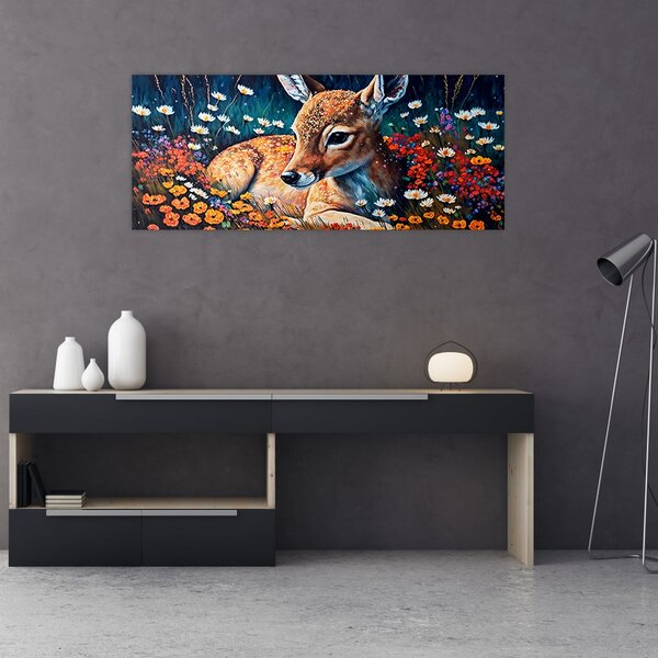 Slika - Naslikani jelen (120x50 cm)