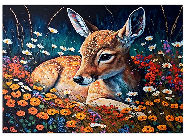 Slika - Naslikani jelen (70x50 cm)