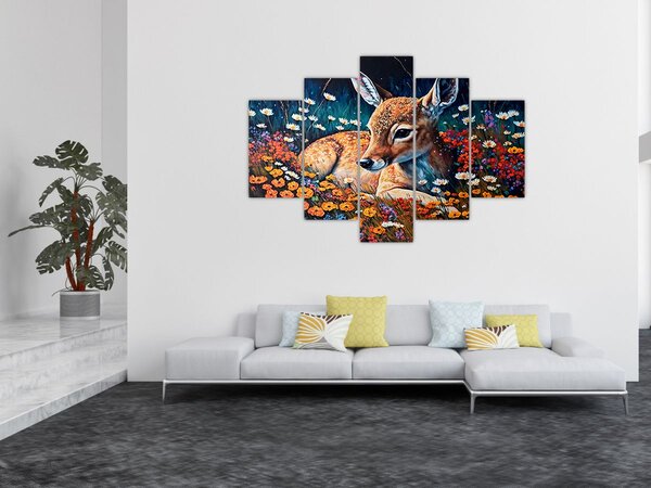 Slika - Naslikani jelen (150x105 cm)