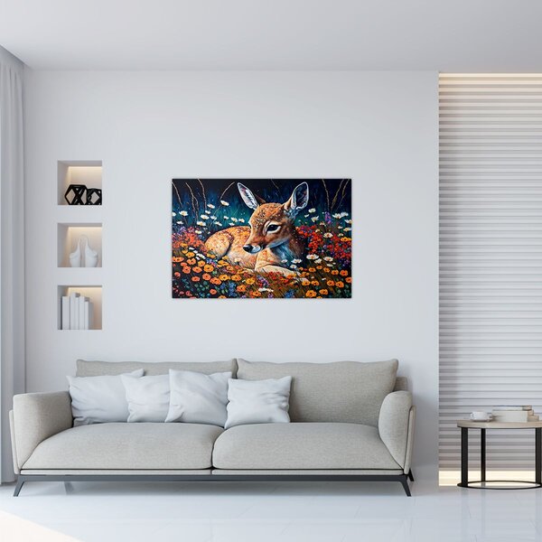 Slika - Naslikani jelen (90x60 cm)